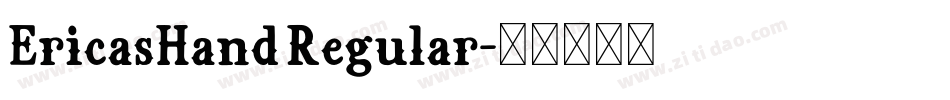EricasHand Regular字体转换